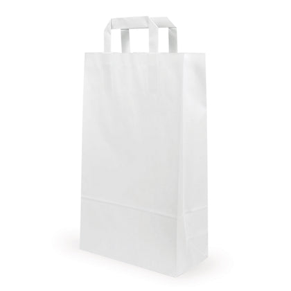 Papirnata torba bijela — glavni prikaz od uvoznika ambalaže Elke Plastic