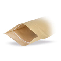 Stojeća vrećica Kraftpapier od biorazgradivih materijala — Pregled varijanti s različitim opcijama material...